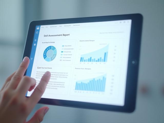 스킬 평가 결과 상세 분석 리포트 샘플 이미지